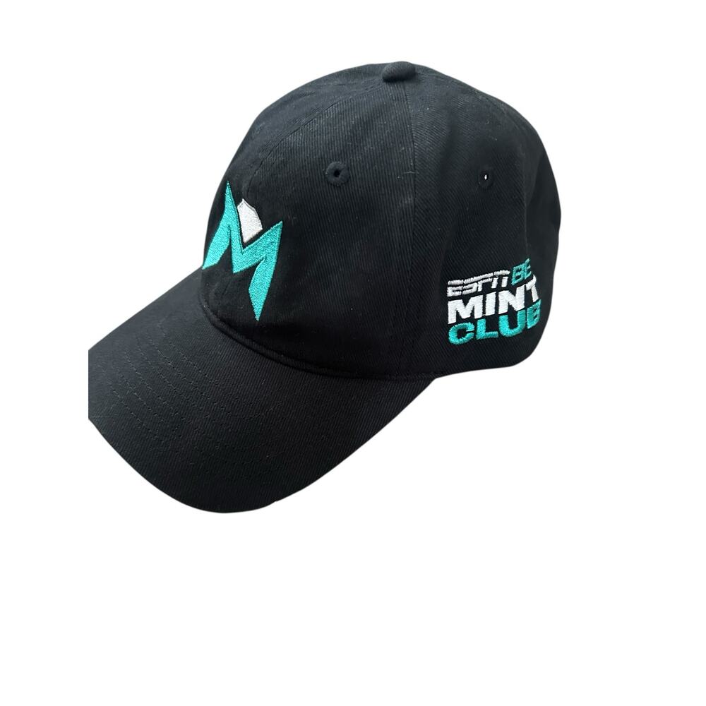 ESPN Bet Mint Club Hat Cap Men’s Black Strapback Embroidered NWOT
